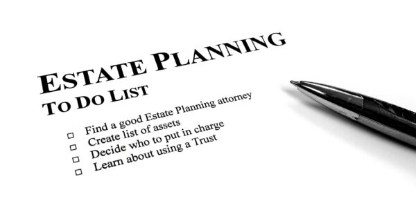 Estate Planning To Do List on Desk with Pen